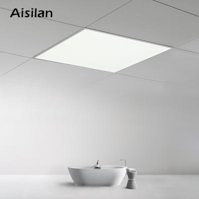 China Modern High Radiation Home Office Studio Recessed Ultra Thin Frameless Square Flat Led Panel Lamp Ceiling Panel Light for sale