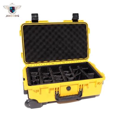 China Waterproof Shockproof Dustproof Rolling Plastic Flight Case For Equipment L212-X Shell Tool Camera Waterproof Hard Case With Wheels for sale