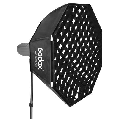 China Studio Flash Godox Octa softbox 95cm 120cm 140cm Studio Softbox with Grid and Bowen Mount for Studio Flash for sale