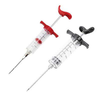 China Easily Cleaned Large Capacity Turkey Meat Syringe Marinade BBQ Meat Syringe with Stainless Steel Needle for sale