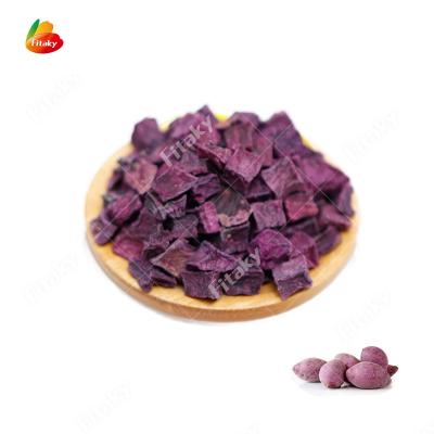 China Best Dried Manufacturers Supply Dried Sweet Potato Pellets Dehydrated Purple Sweet Potato Cubes for sale