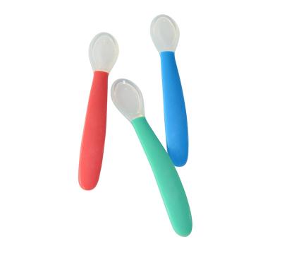 China PVC Free Supplier China Baby Dispensing Feeding Spoon With Custom Color for sale