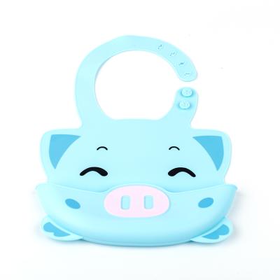 China Viable Customize Amazon Hot Sale Food Grade BPA Free Easily Wipe Clean Waterproof Baby Silicone Bibs for sale