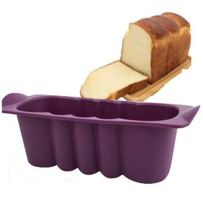 China Viable Heat Resistant Silicone Bread Pan Toast Bread Molds Pop Silicone Molds For Bread for sale