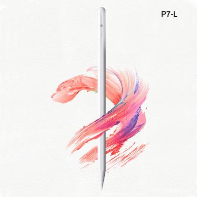 China Tilt Funtion/P7-L Magnetic Attached Best Selling Rechargeable Tilt Function White Pencil For iPad Pro Touch Screen Active Stylus With Lightning Charging Port for sale