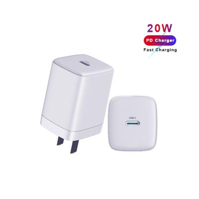 China 2020 New 20W PD High Speed ​​Portable USB-C Mini Mobile Phone Adapter Fast Charging Charger For Apple iPhone 12 iPad PD 20W Wall Charger for sale