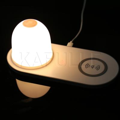 China Wireless Rechargeable Phone Bedside Light Birthday Gift Night Light Bedroom Atmosphere for sale