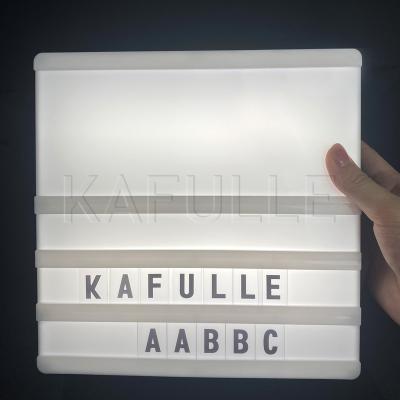 China Battery Operated Led Light Box Diy Message Lightbox Decoration Wedding Cinema Letter Light Box for sale