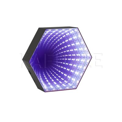 China Music Sync Colors Variable Home Decorative Rechargeable 3D Tunnel Novelty LED Infinite Light For Game for sale