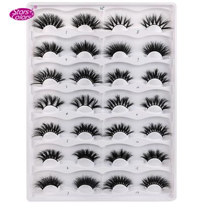 China 3D layered effect 18mm 20mm 25mm factory 3d fluffy tapered mink lashes 3d fluffy tapered mink lashes 25mm mink lashes for sale