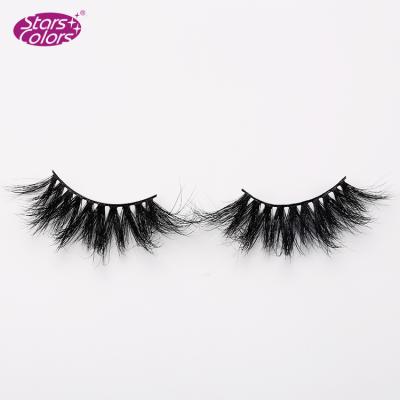 China Long 100% natural MINK hair SC-2505 own brand 3d private label silk mink eyelashes extension 25mm for sale