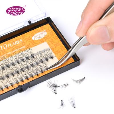 China 10D 10D Silk Wick Wholesale Pre Made Fans Eyelash Extension for sale