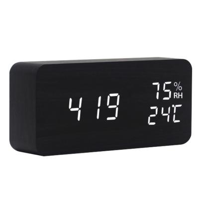 China Antique factory style multi-function alarm clock temperature humidity date direct electronic display three groups of alarms for sale