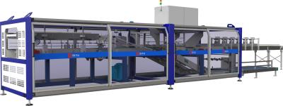 China Low Speed Wide Side Wrap Around Case Packer Machine 36000BPH for sale