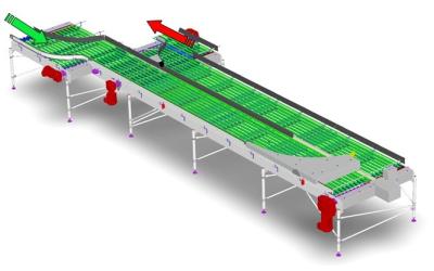 China Dynamic Buffer Platform Bottle Conveyor System Belt For Water Beverage Production Lines for sale