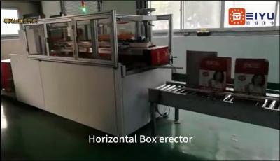 China Horizontale Karton-Karton-Kassenschachtel-Erector-Maschine 220V 1kW zu verkaufen