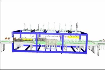 Chine Machine d'emballage de boîtes cadeaux de boissons alcoolisées Compact Case Packer pour la ligne de production d'eau à vendre