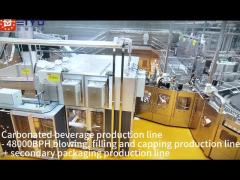 Carbonated beverage production line - 48000BPH blowing, filling and capping production line + second