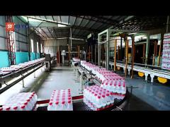 Single lane gantry palletizer for 24000BPH bottled water production line