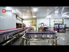 Dynamic buffer platform conveyor line for 24000BPH bottled water production line