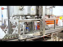 Soup dispenser for Ocean Family canned tuna production line