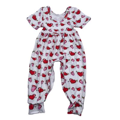 China 2022 Pink Overalls Romper Overalls Sleeve Pink Kids Clothing Breathable Short Pink Babies Long Pants Babies for sale