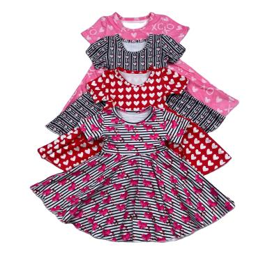 China 2022 Girls Pink Dresses Breathable Short Sleeve Pirouette Dress For 0-12 Years Girls Lace Lovely Pink Dress for sale