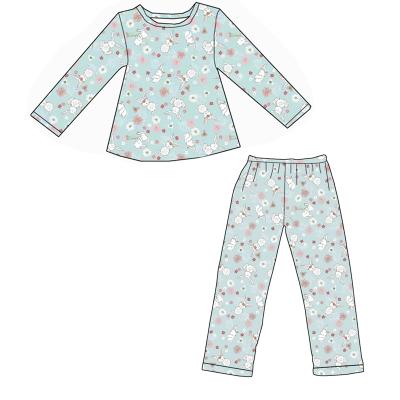 China Wholesale Casual Valentine Suit Long Sleeve Children Clothing Kids Pants Sets Family Kids Sublimation Pajamas for sale