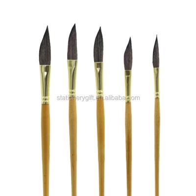 China EVAL Oil Painting Squirrel Hair Artist Professional Synthetic Brush Dagger Brush Dagger Striper Paint Brush for sale