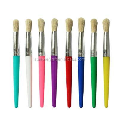 China Hot Oil Bristle Hair Brush Oil Acrylic Paint Brushes Kids Gift for sale