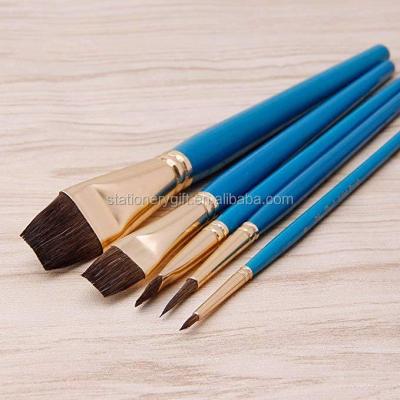 China 5pcs Oil Customized Design Acrylic Camel Artists Brush for sale