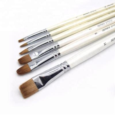 China Professional High Quality Oil Painting Kolinsky Hair Coating Painting Brush Set Art Supplies Paint Brush Set for sale