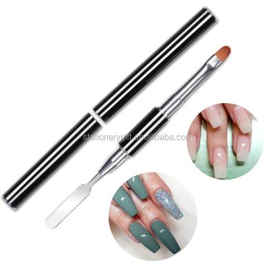 China NAIL Double-Ended Acrylic UV Gel Nail Brushes Gel Nail Tool for Acrylic UV Gel Nails Extension for sale