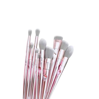 China Angular Blush Hot Selling 2021 Makeup Brush Set Makeup Brush Set Synthetic Hair Cosmetics Hot 10 Pcs for sale