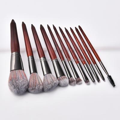 China Face Makeup Brush Squirrel Hair 11pcs Makeup Brush Facial Brush for sale