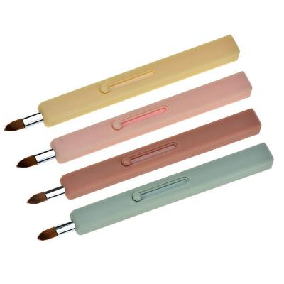 China Beauty Care Make Tools Telescopic Portable Makeup Brushes Mini Applicator Lip Brush Wand Makeup Tool for sale