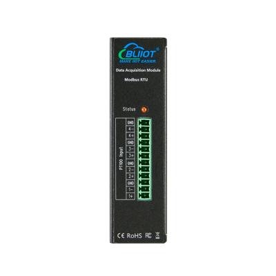 China 4AIN+4PT Modbus RTU Remote Data Acquisition I/O Module 110*84*30mm mm(H*W*D) for sale