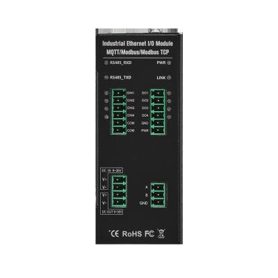 China 8DIN+8AIN+8DO Remote Dual Ethernet Port MQTT I/O Module M160E for sale