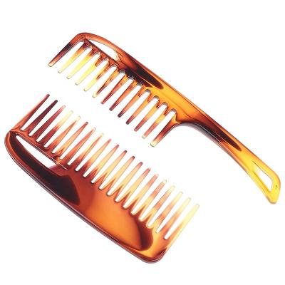 China Plastic Wide Tooth Comb Brown Hair Comb Large Hair Care Styling Tools Comb Tangle Hair Brush Stylist Care Tools AHL4057 for sale