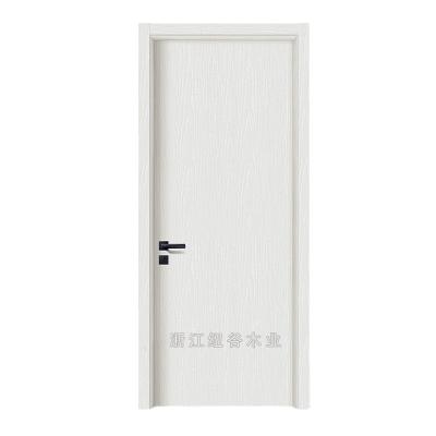 China Newgood Modern 24 Inch Solid Core Interior Prehung Wood Doors For Hotels for sale