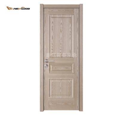 China NW-M04 Modern Swedish Wood Panel Door Wood Veneer Door Leaf for sale