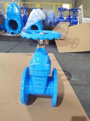 China Non Rising Stem DIN 3352 Gate Valve Ductile Iron DN100 for sale