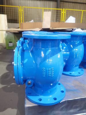 中国 Temperature Range -20C-120C Swing Check Valve With Damper For Water / Steam / Oil/  Gas 販売のため