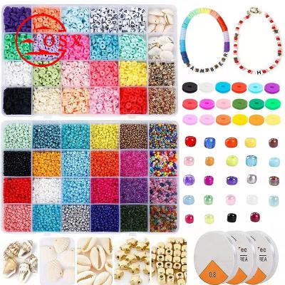 China Jewelry Makeing DIY Craft Accessories Wholesale Amazon Hot Sale Diy Disc 24 Grid 2mm czech Glass Seed Beads sculpey polymer clay Bead Set for sale