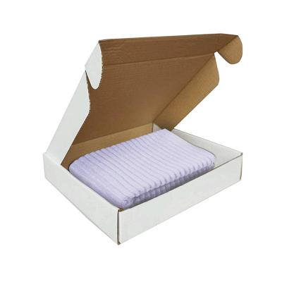 China Gift & Eco-Friendly Craft Foldable White Paper Gift Clothing Cardboard Folding Box With Custom Logo for sale