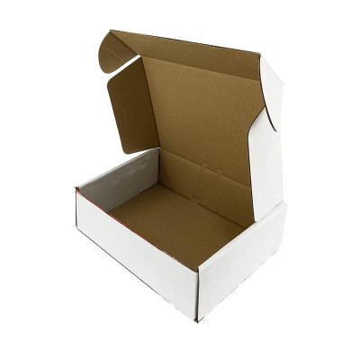 China Gift & Craft Flat Pack White Paper Packaging Box Easy Assembly Gift Box With Custom Logo for sale