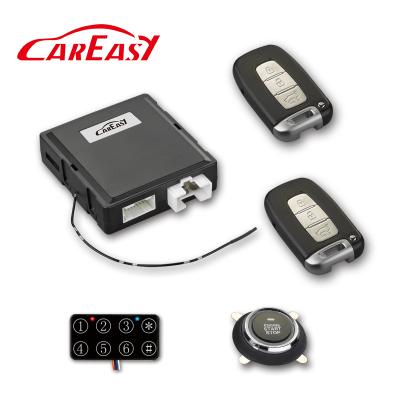 China Passive Keyless PKE Keyless Entry Car Alarm Push Button Engine Start Stop System With Remote Starter And Work With Gasoline And Diesel Engines for sale