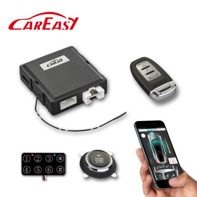 China PKE Passive Entry GPS/GSM Smartphone APP Car Alarm and Tracking System Keyless with PKE Entry Push Button Keyless Engine Start and Remote Starter for sale