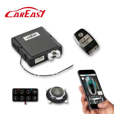 China Passive Keyless Smart PKE Entry PKE Push Button Car Keyless Alarm Keyless Engine Start Stop System with GPS/GSM Smartphone APP Control and Remote Engine Start for sale