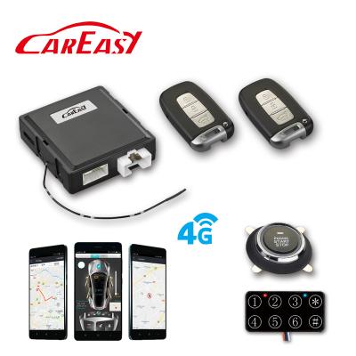 China CarEasy 4G GPS/GSM Passive Keyless Car Alarm Remote Passive Keyless Entry Motor Start PKE Entry Push Button Start for sale